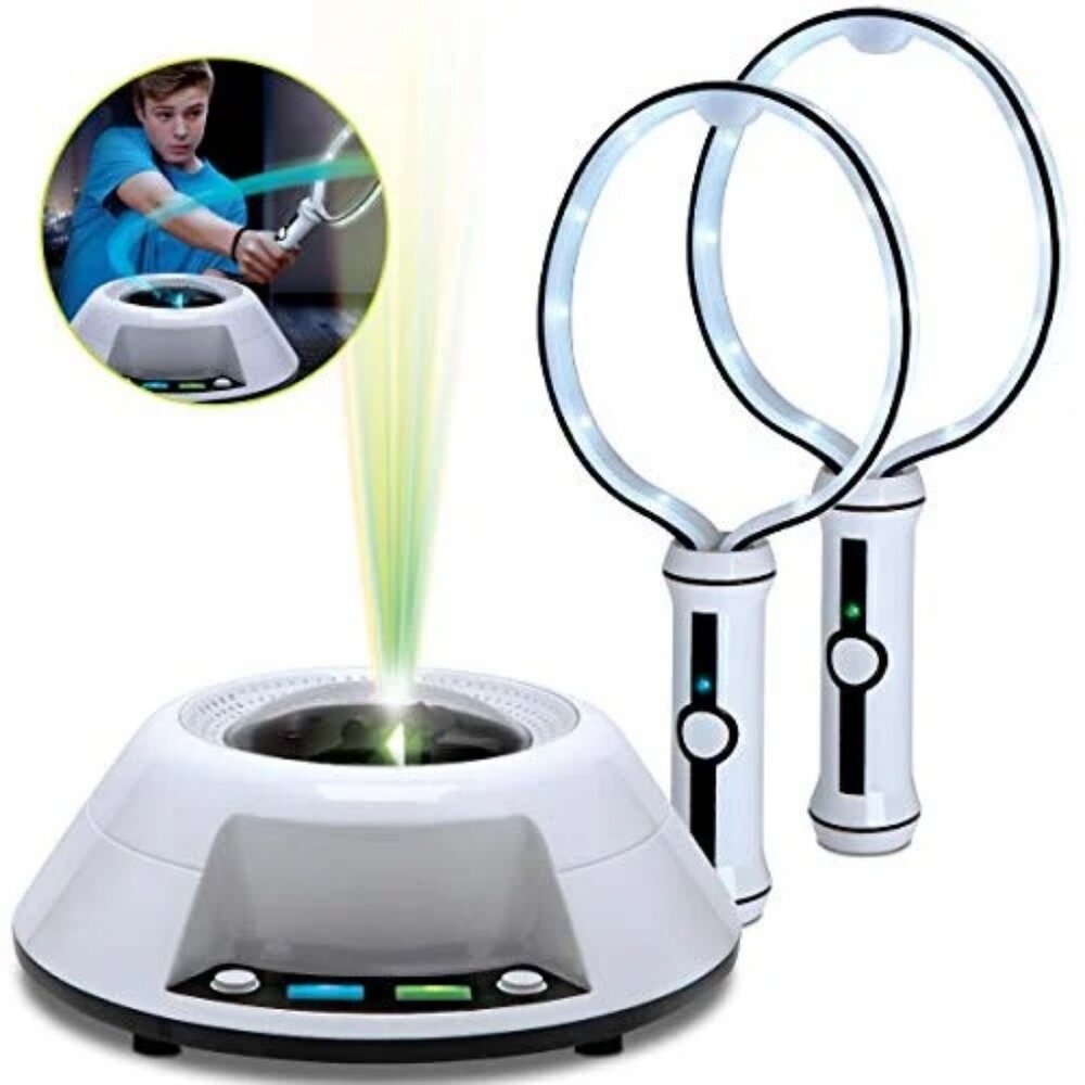 New Sharper Image Space Pong Virtual Light Kids Christmas Present Birthday Gift
